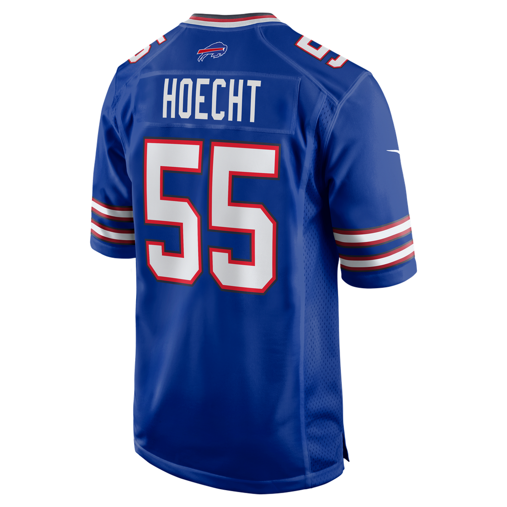 Buffalo Bills Michael Hoecht Royal Team Game Jersey product image 3, provided for visual reference and product detail review