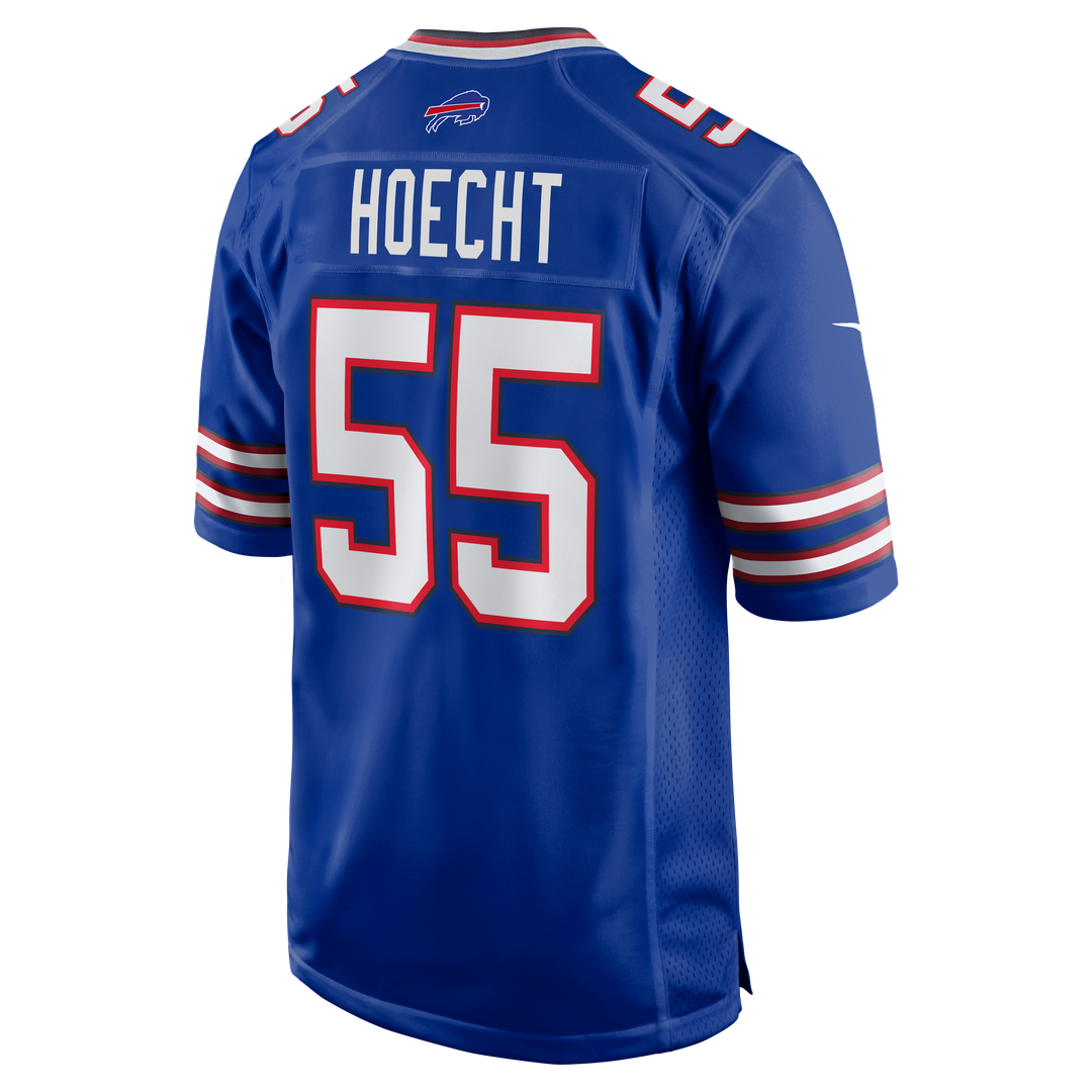 Buffalo Bills Michael Hoecht Royal Team Game Jersey product image 3, provided for visual reference and product detail review