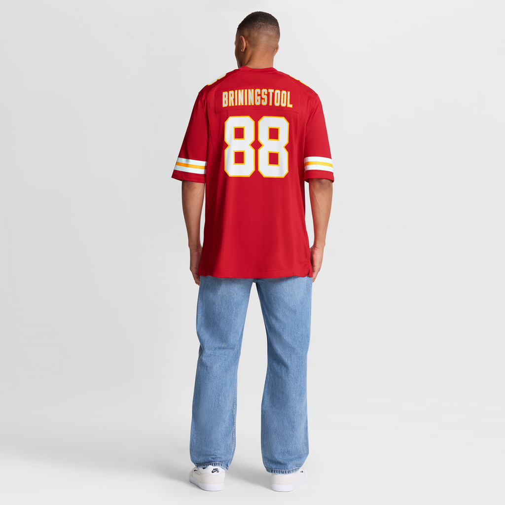 Kansas City Chiefs Jake Briningstool Red Team Game Jersey product image 8, provided for visual reference and product detail