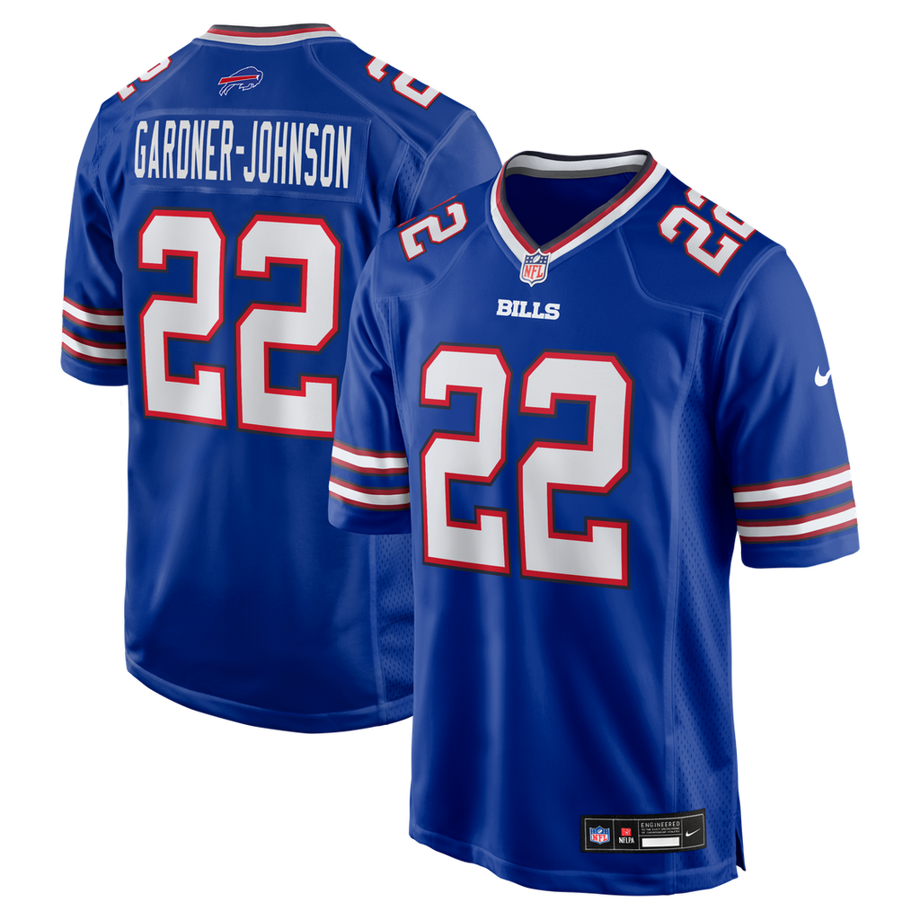 Buffalo Bills Chauncey Gardner-Johnson Royal Team Game Jersey product image 1, provided for visual reference and product