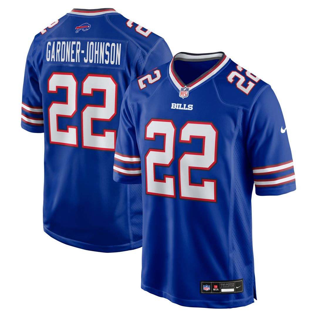 Buffalo Bills Chauncey Gardner-Johnson Royal Team Game Jersey product image 1, provided for visual reference and product
