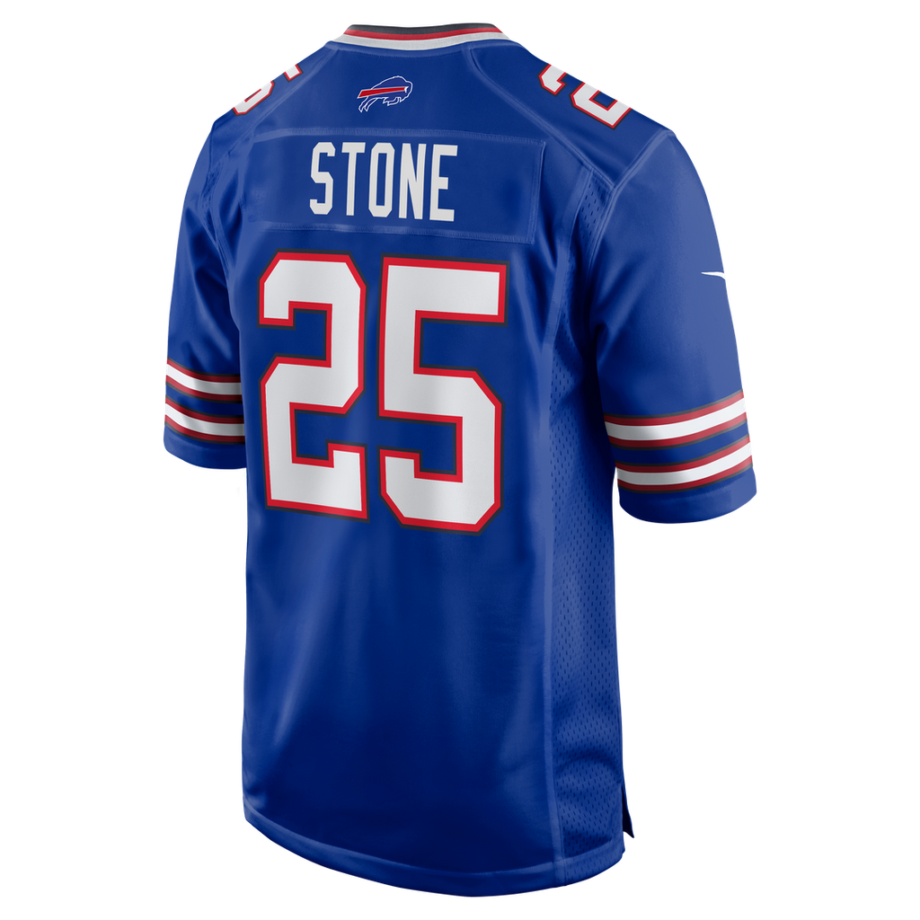 Buffalo Bills Geno Stone Royal Team Game Jersey product image 3, provided for visual reference and product detail review