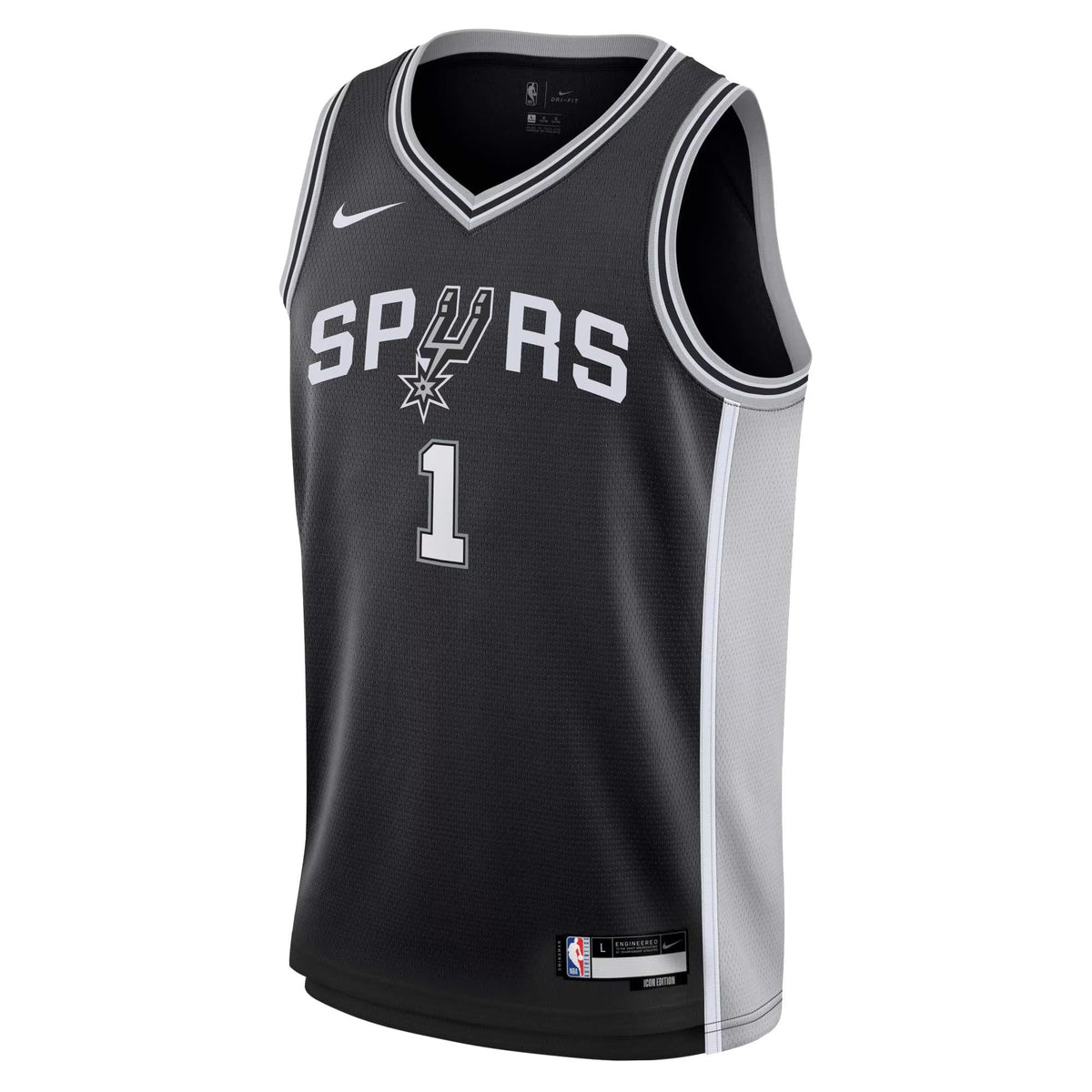 Victor Wembanyama San Antonio Spurs Swingman Icon Jersey - Youth product image 3, provided for visual reference and product