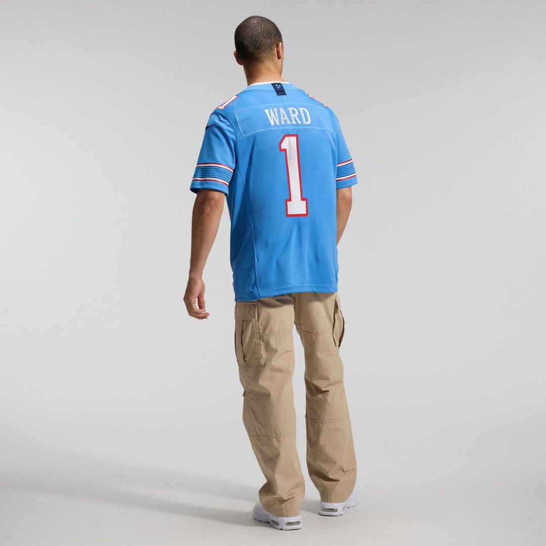 Tennessee Titans Cameron Ward Light Blue Team Vapor F.U.S.E. Stitched Limited Jersey product image 20, provided for visual