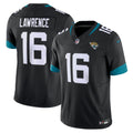 Jacksonville Jaguars Trevor Lawrence Black Vapor F.U.S.E. Limited Jersey product image 1, provided for visual reference and