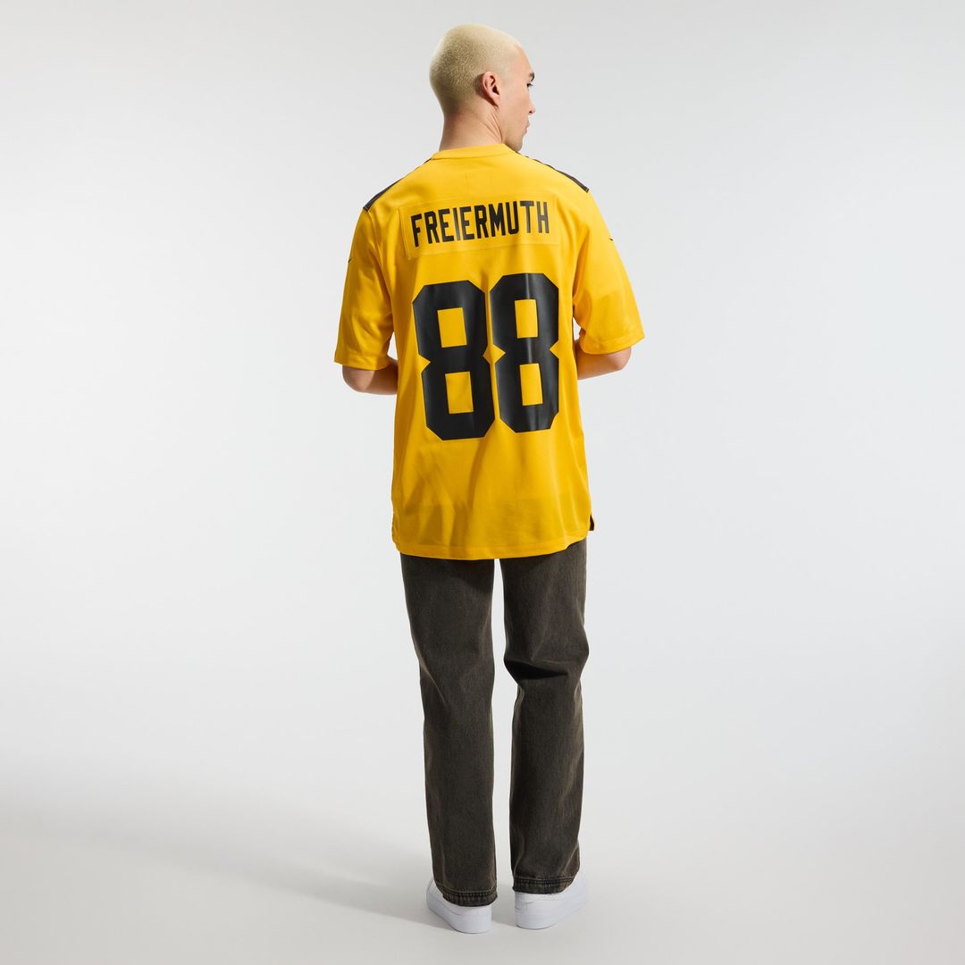 Pittsburgh Steelers Pat Freiermuth Gold Alternate 1933 Throwback Game Jersey product image 5, provided for visual reference