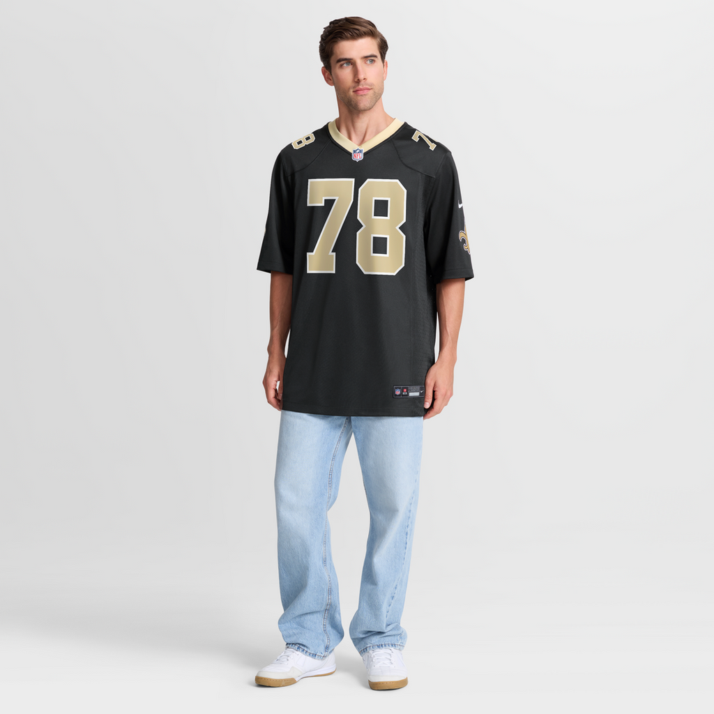 New Orleans Saints Erik Mccoy Black Game Jersey product image 7, provided for visual reference and product detail review