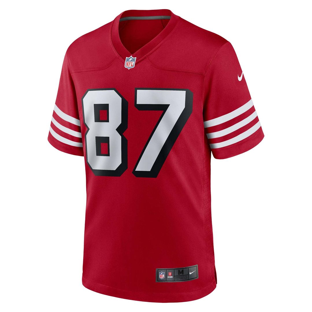 San Francisco 49ers Dwight Clark Scarlet Retired Player Alternate Game Jersey product image 2, provided for visual reference