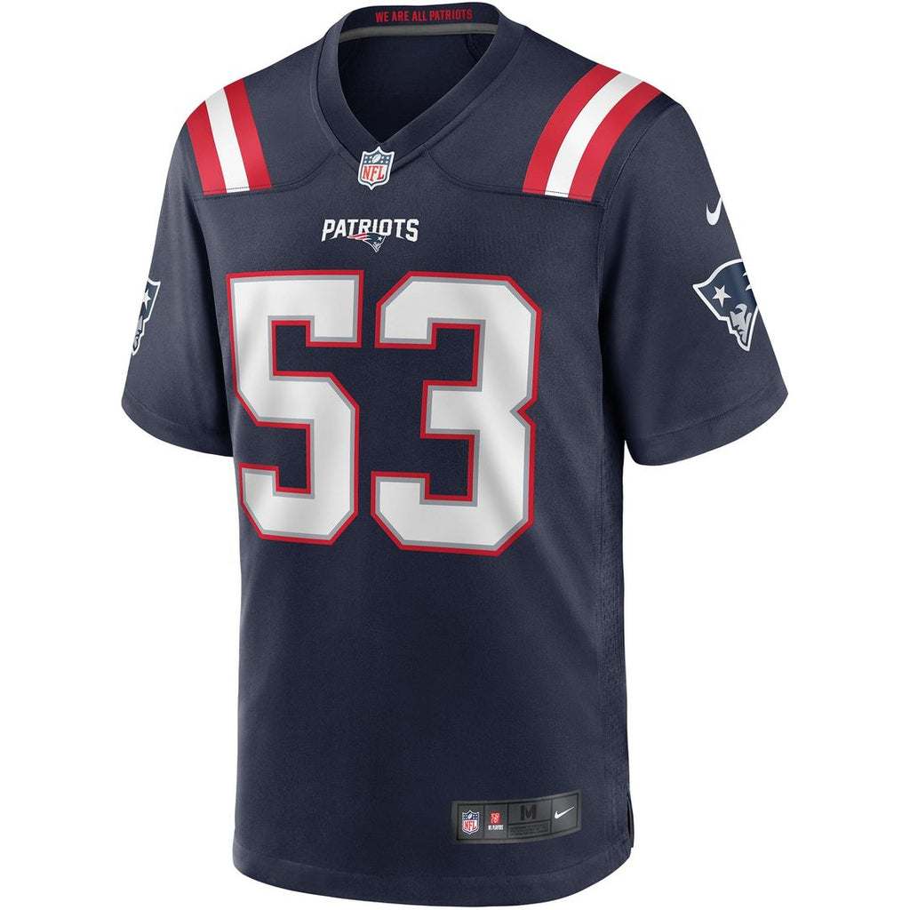 New England Patriots Chris Slade Navy Game Retired Player Jersey product image 2, provided for visual reference and product