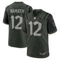 New York Jets Joe Namath Green Rivalries Collection Retired Player Game Jersey product image 1, provided for visual