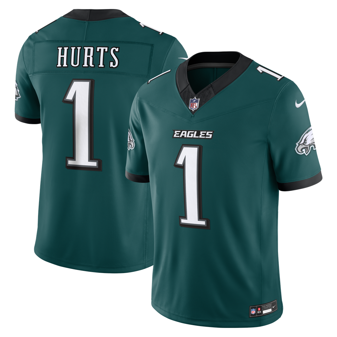 Philadelphia Eagles Jalen Hurts Black Alternate Vapor F.U.S.E. Stitched Limited Jersey product image 10, provided for visual