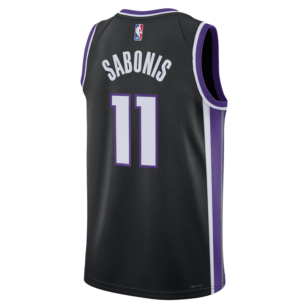 Domantas Sabonis Sacramento Kings Icon Edition Swingman Jersey - Black - Unisex product image 4, provided for visual