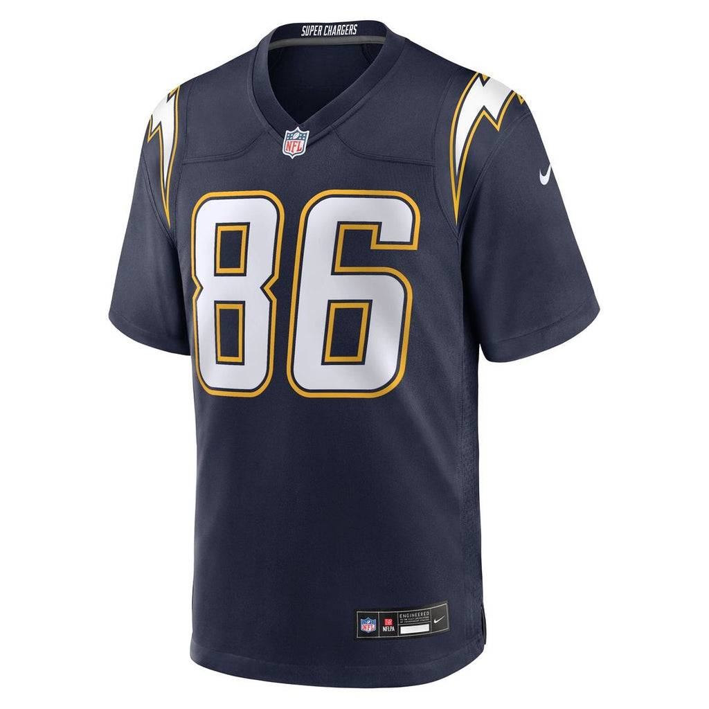 Los Angeles Chargers Oronde Gadsden Navy Alternate 2 Super Chargers Game Jersey product image 2, provided for visual