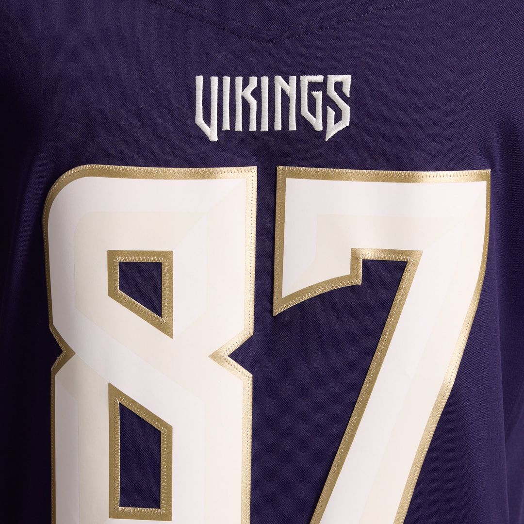 Minnesota Vikings T.J. Hockenson Purple 2026 Rivalries Collection Stitched Limited Jersey product image 18, provided for