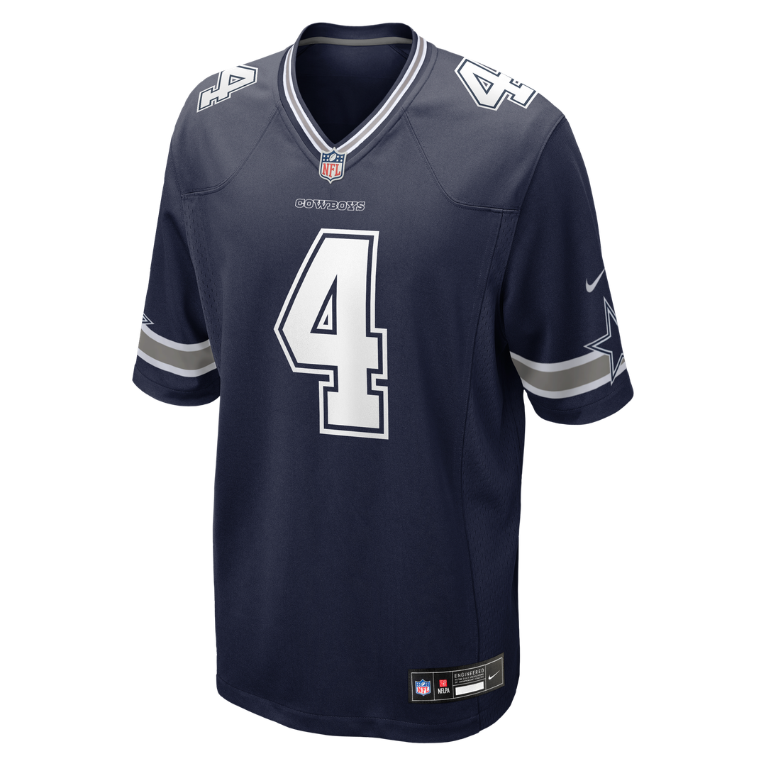 Dallas Cowboys Dak Prescott White Game Team Jersey product image 8, provided for visual reference and product detail review