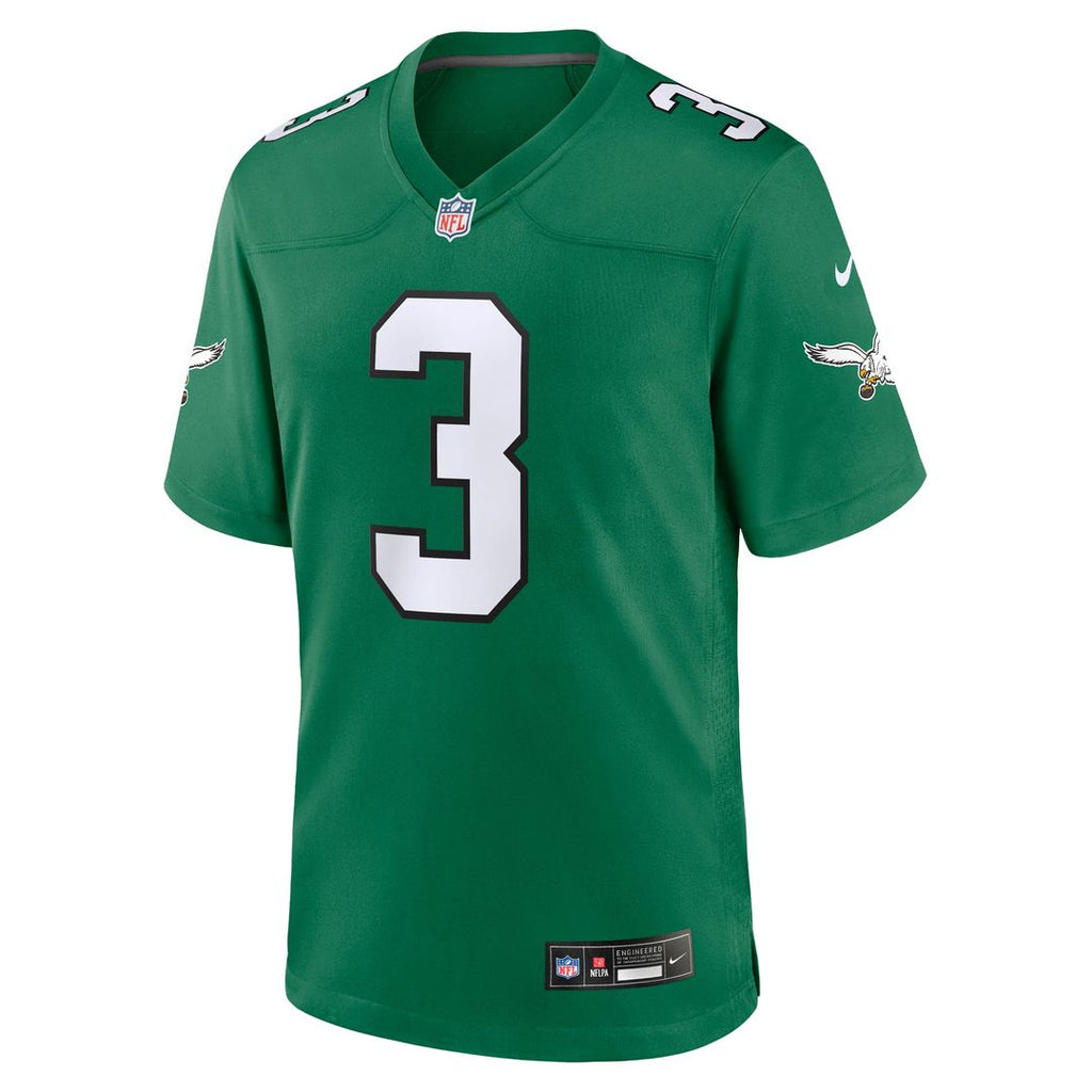 Philadelphia Eagles Nolan Smith Kelly Green Alternate Game Jersey product image 2, provided for visual reference and product