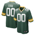 Green Bay Packers Brandon Cisse Green Game Jersey product image 1, provided for visual reference and product detail review