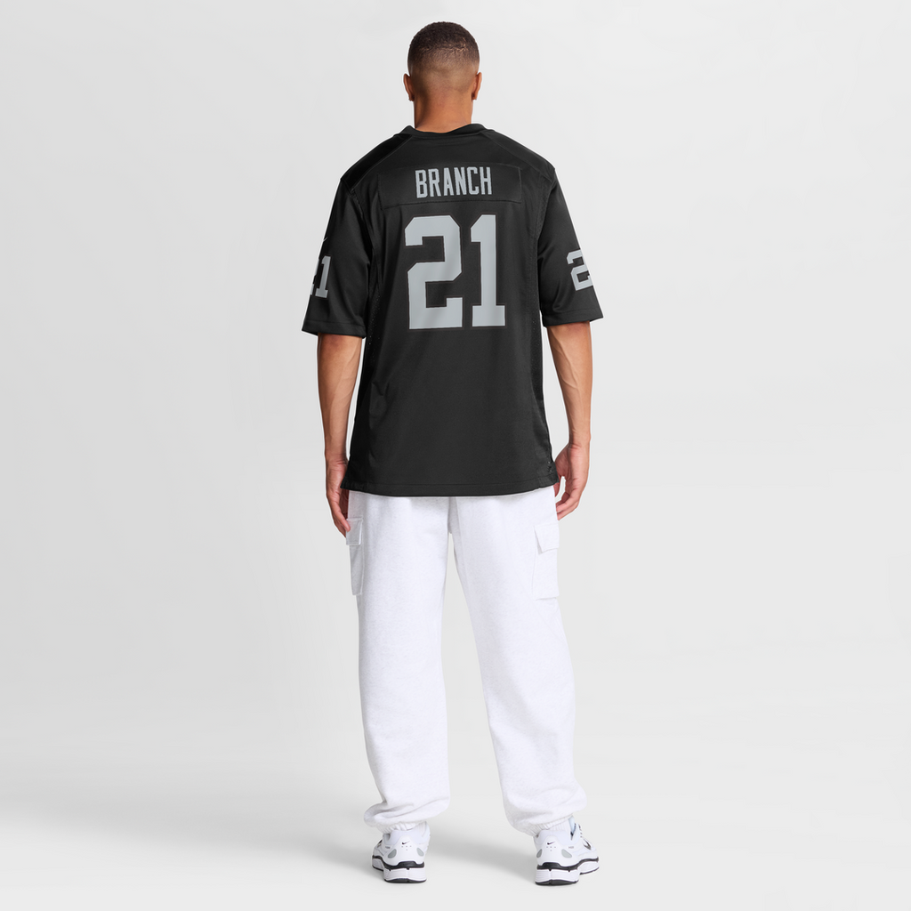 Las Vegas Raiders Cliff Branch Black Retired Player Game Jersey product image 8, provided for visual reference and product
