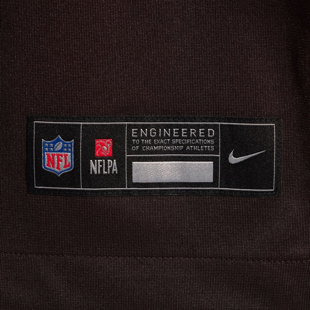 Cleveland Browns Joe DeLamielleure Brown Game Retired Player Jersey product image 6, provided for visual reference and