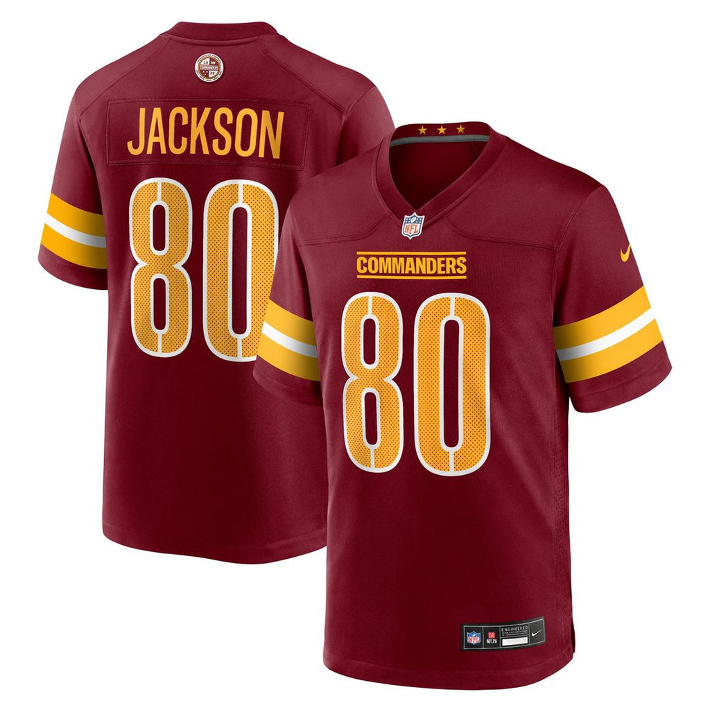 Washington Commanders Tyree Jackson Burgundy Team Game Jersey product image 1, provided for visual reference and product