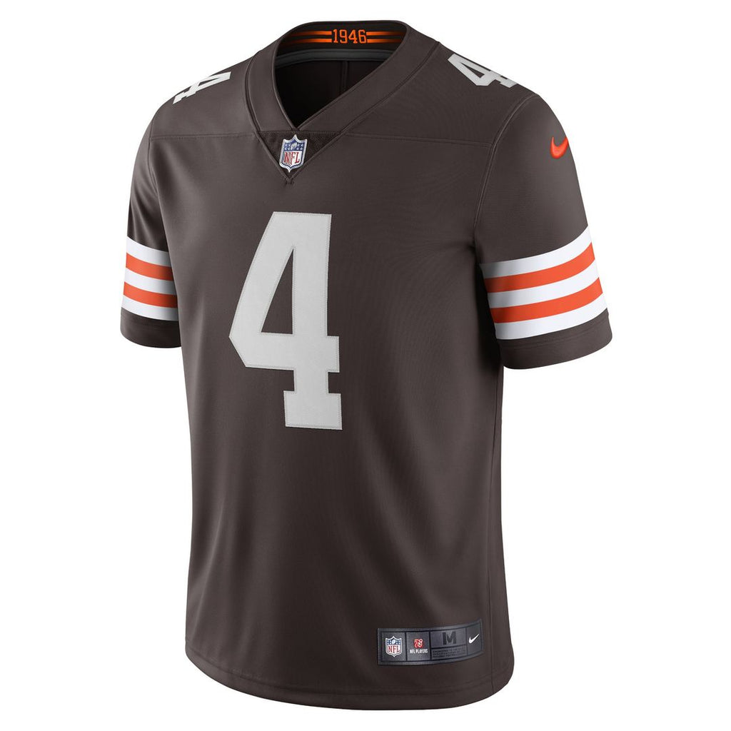 Cleveland Browns Deshaun Watson Brown Vapor Limited Jersey product image 2, provided for visual reference and product detail