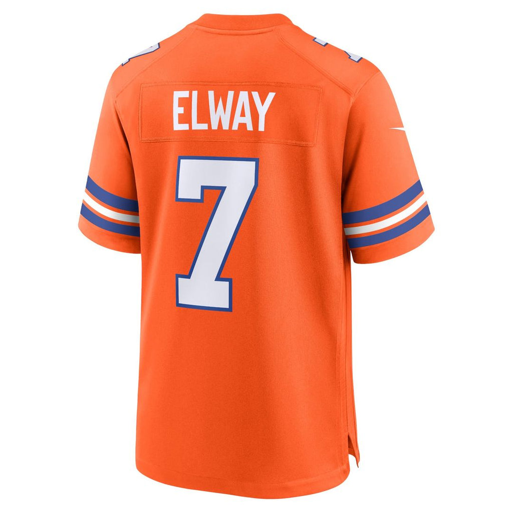 Denver Broncos John Elway Orange Mile High Collection 1977 Throwback Retired Player Game Jersey product image 3, provided