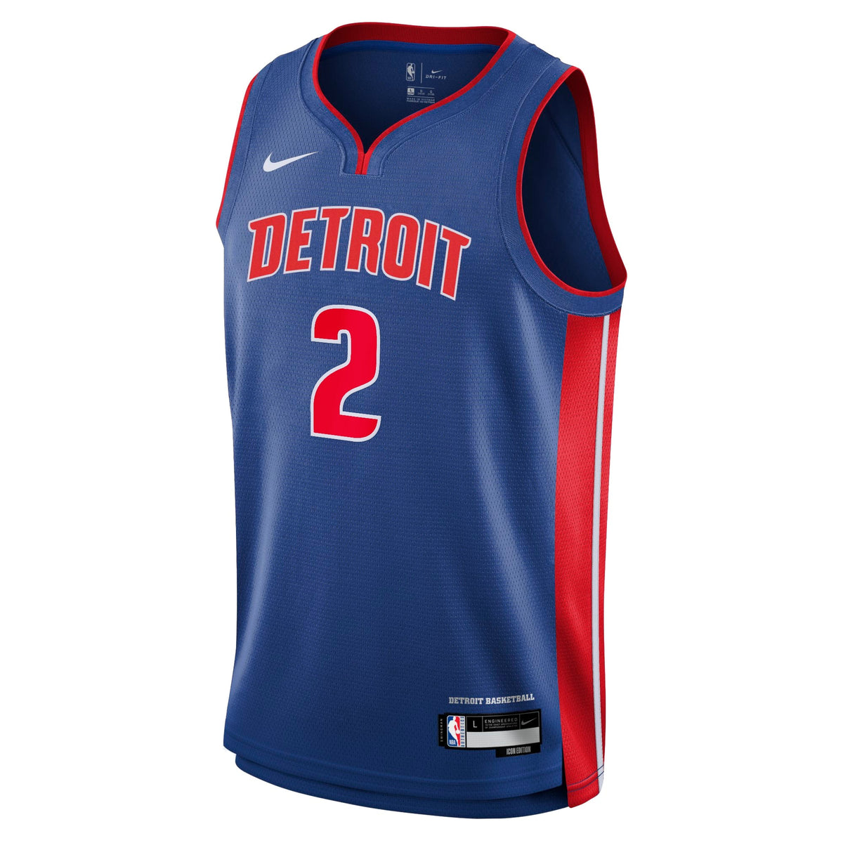 Detroit Pistons Nike Icon Swingman Jersey - Blue - Cade product image 3