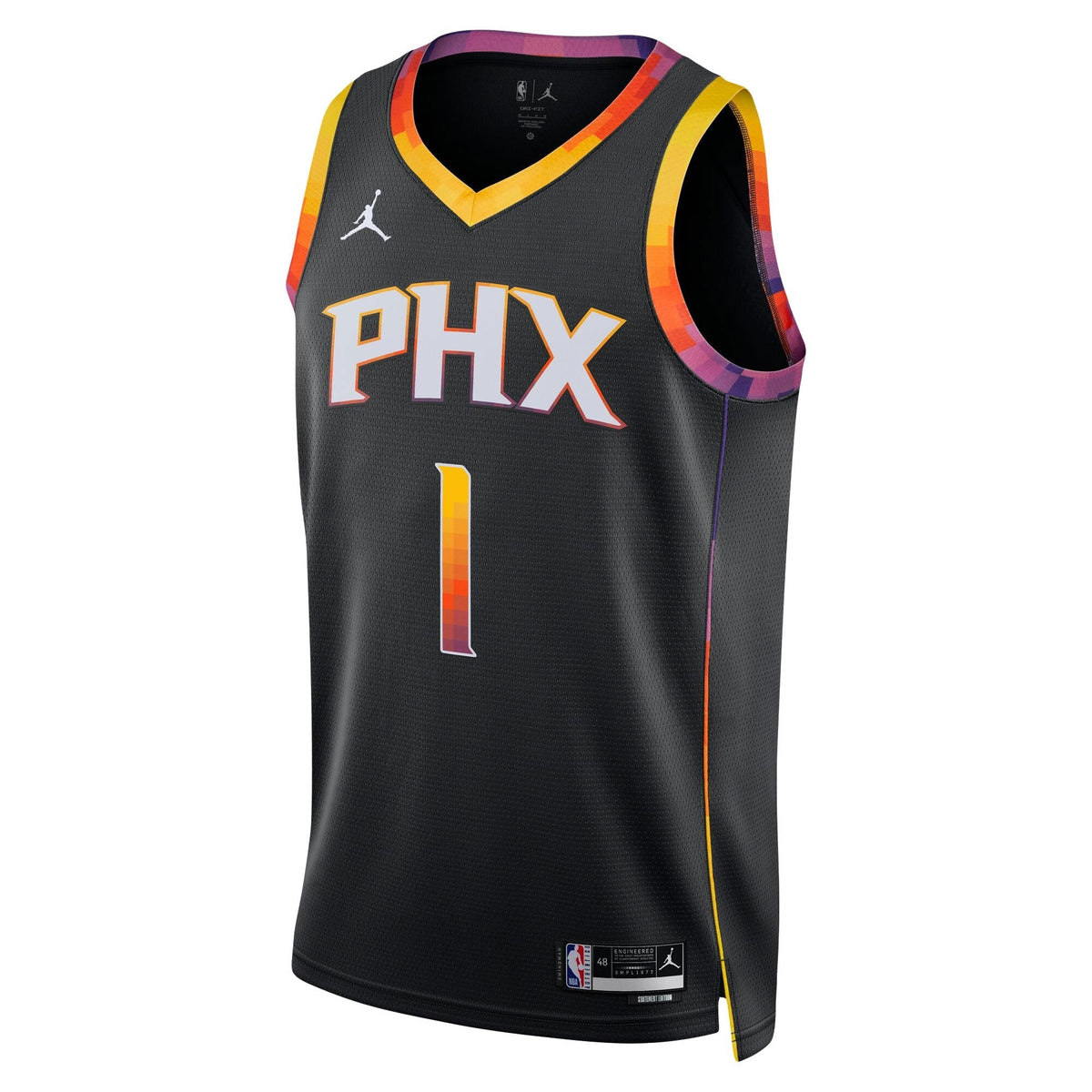 Devin Booker Phoenix Suns Statement Edition Swingman Jersey - Unisex product image 3, provided for visual reference and