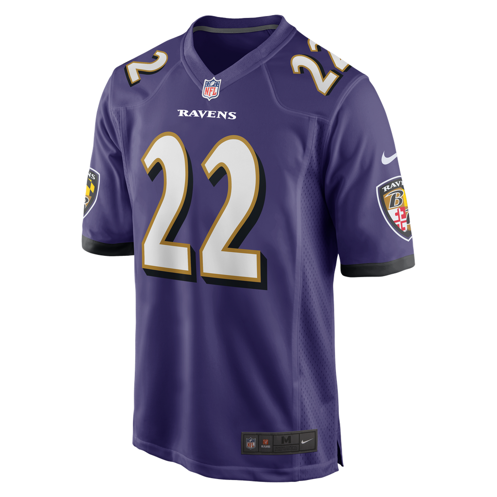 Baltimore Ravens Derrick Henry Purple Game Player Jersey product image 2, provided for visual reference and product detail