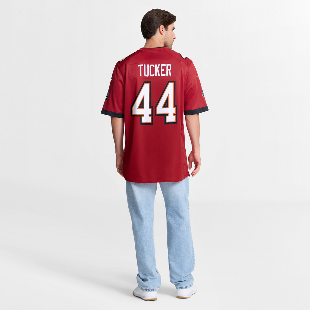 Tampa Bay Buccaneers Sean Tucker Red Game Jersey product image 8, provided for visual reference and product detail review