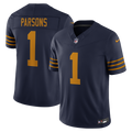 Green Bay Packers Micah Parsons Navy Alternate Vapor F.U.S.E. Stitched Limited Jersey product image 1, provided for visual