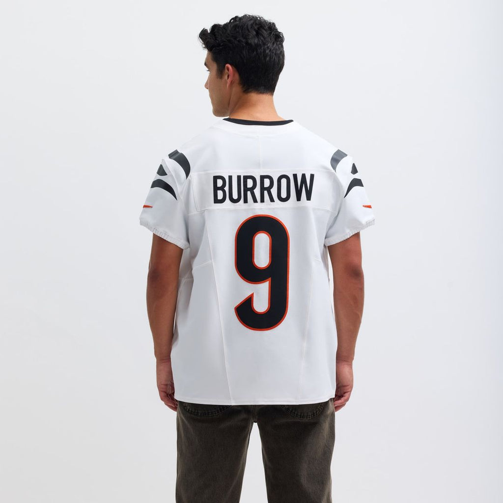 Cincinnati Bengals Joe Burrow White Vapor F.U.S.E. Elite Jersey product image 5, provided for visual reference and product