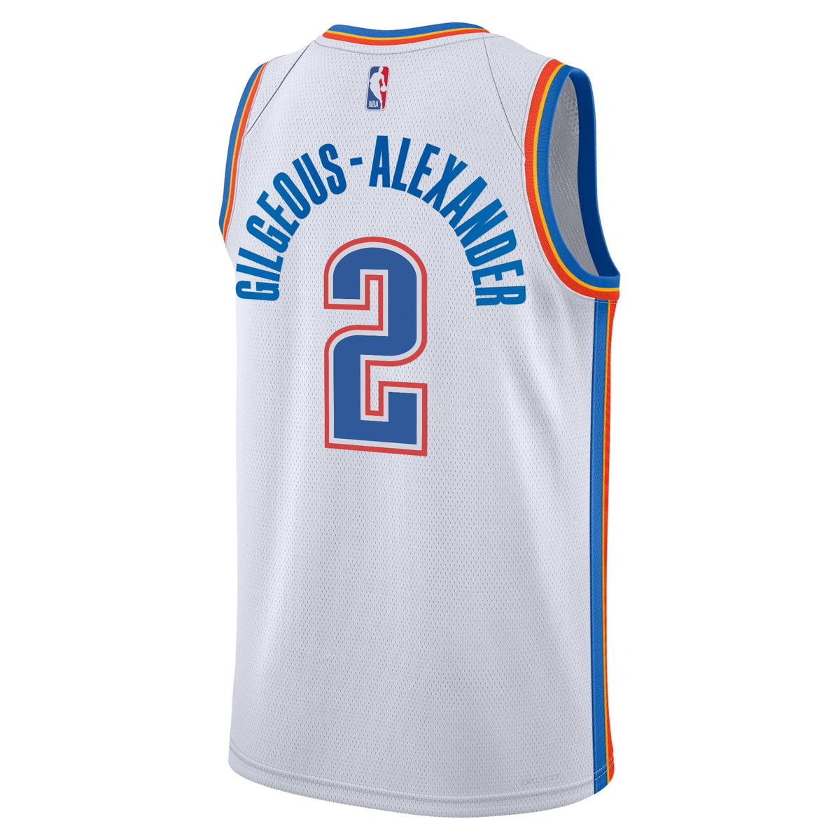Shai Gilgeous-Alexander Oklahoma City Thunder Association Edition Swingman Jersey - White - Youth product image 4, provided