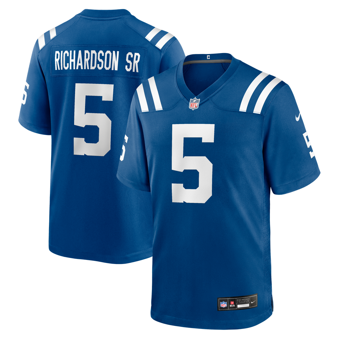 Indianapolis Colts Anthony Richardson Sr. Royal Team Game Jersey product image 1, provided for visual reference and product