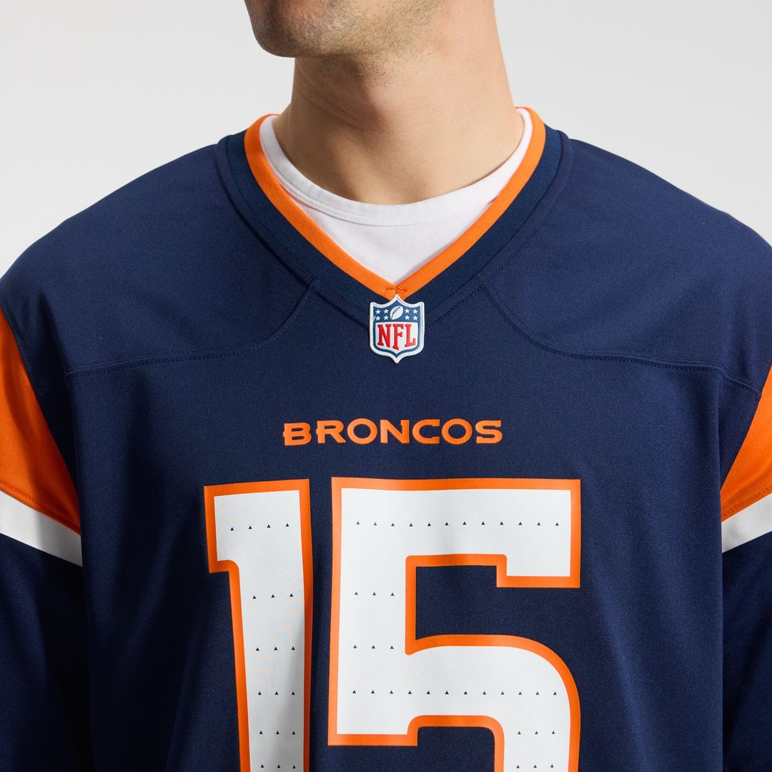 Denver Broncos Nik Bonitto Orange Team Game Jersey product image 25, provided for visual reference and product detail review