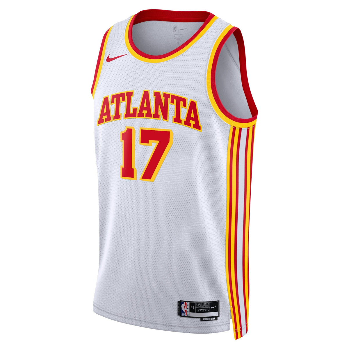 Onyeka Okongwu Atlanta Hawks Association Edition Swingman Jersey - White - Unisex product image 2, provided for visual