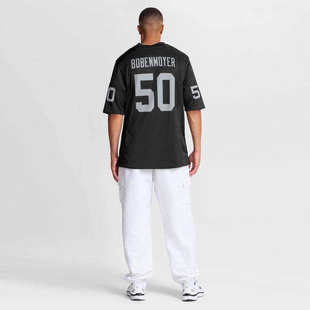 Las Vegas Raiders Jacob Bobenmoyer Black Game Player Jersey product image 8, provided for visual reference and product
