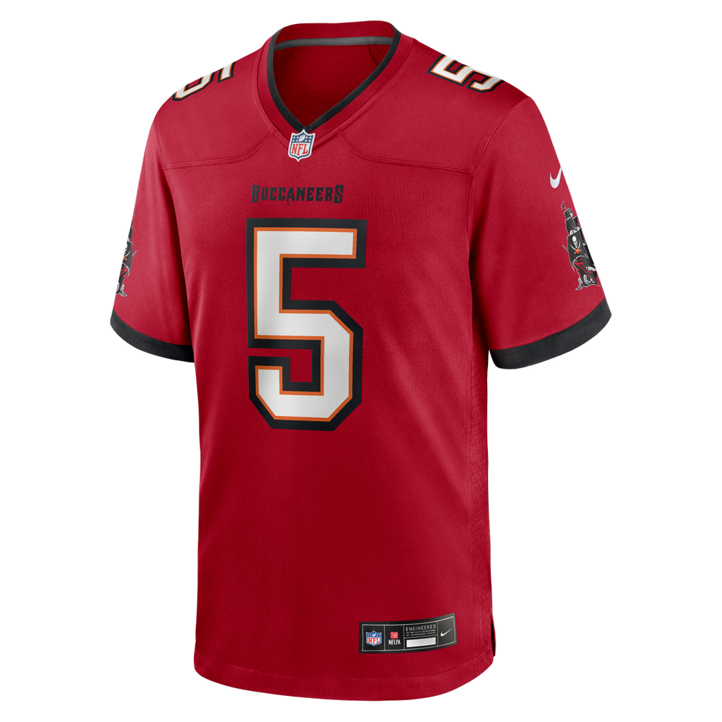 Tampa Bay Buccaneers Haason Reddick Red Team Game Jersey product image 2, provided for visual reference and product detail