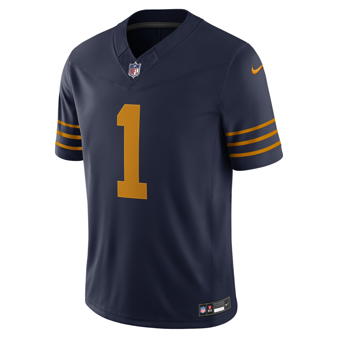 Green Bay Packers Micah Parsons Navy Alternate Vapor F.U.S.E. Stitched Limited Jersey product image 2, provided for visual