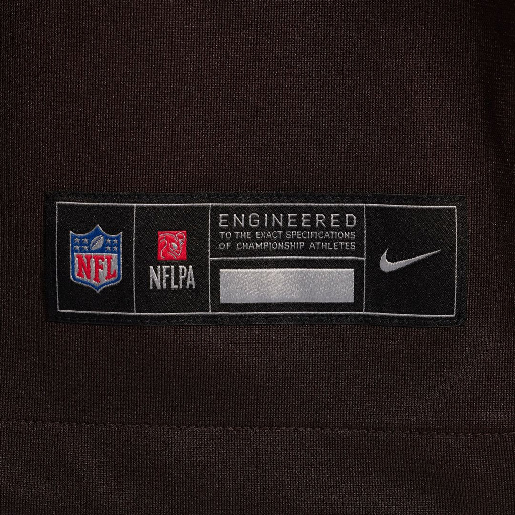 Cleveland Browns Austin Barber Brown Team Game Jersey product image 8, provided for visual reference and product detail