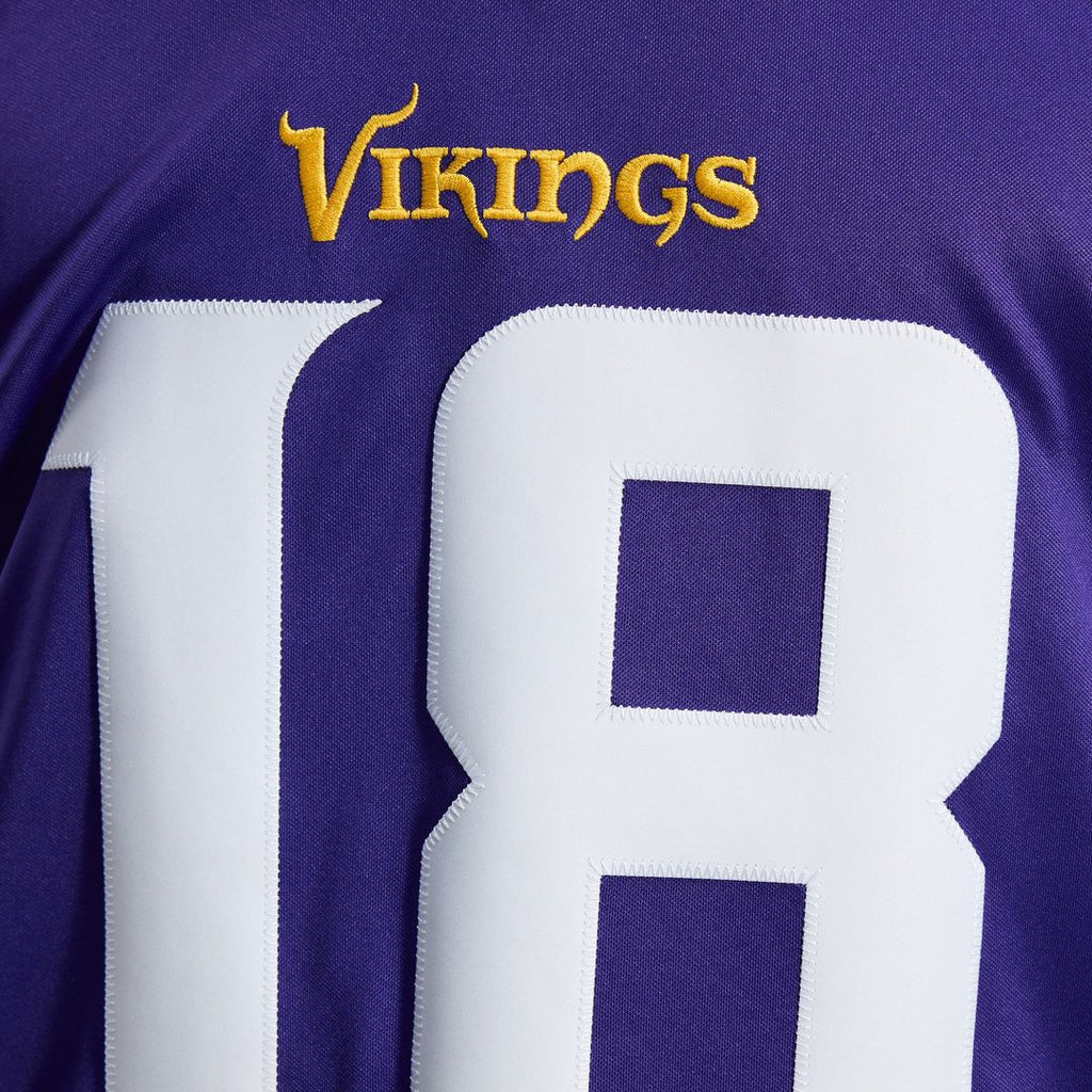Minnesota Vikings Justin Jefferson White Alternate Vapor F.U.S.E. Stitched Limited Jersey product image 17, provided for