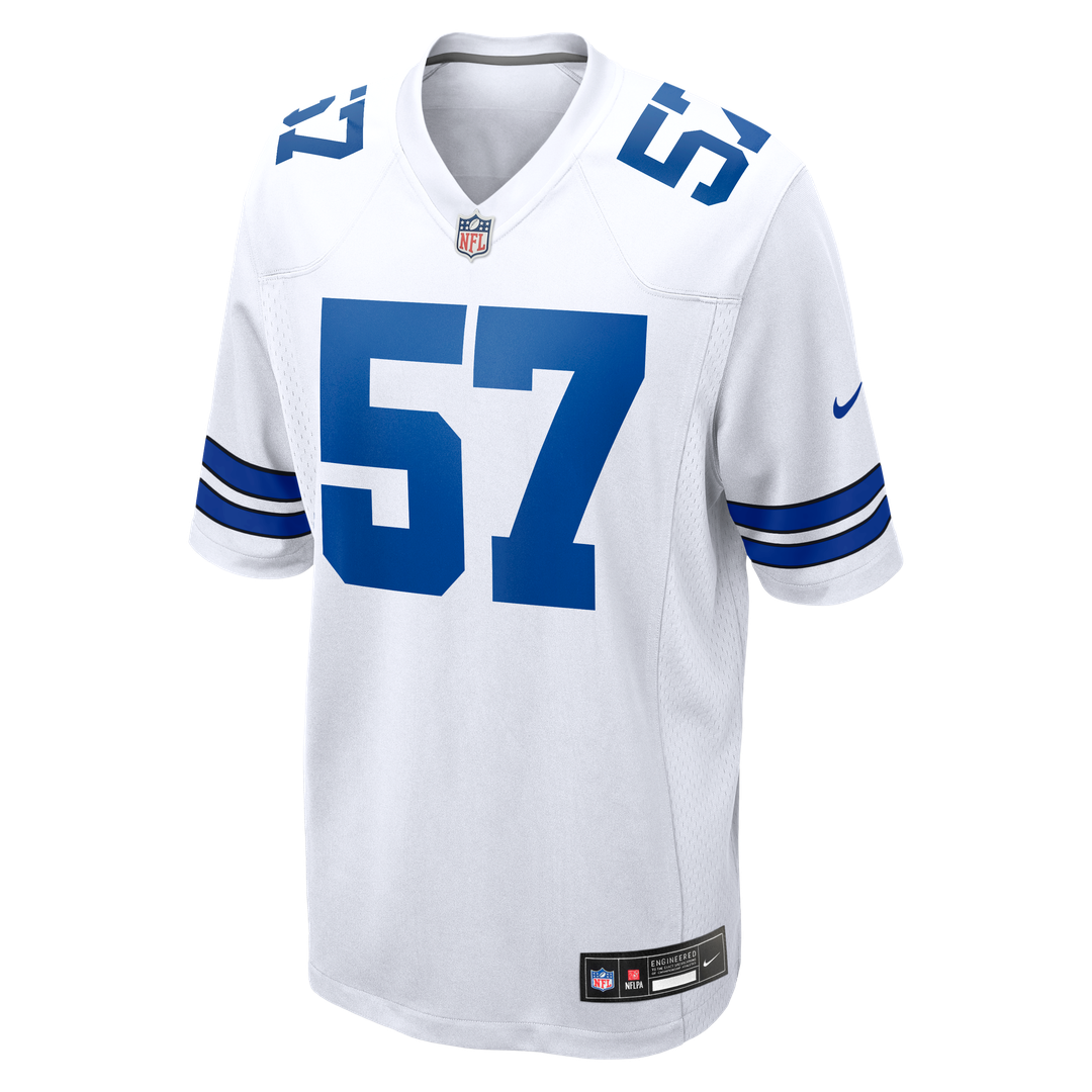 Dallas Cowboys Malachi Lawrence White Game Jersey product image 5, provided for visual reference and product detail review
