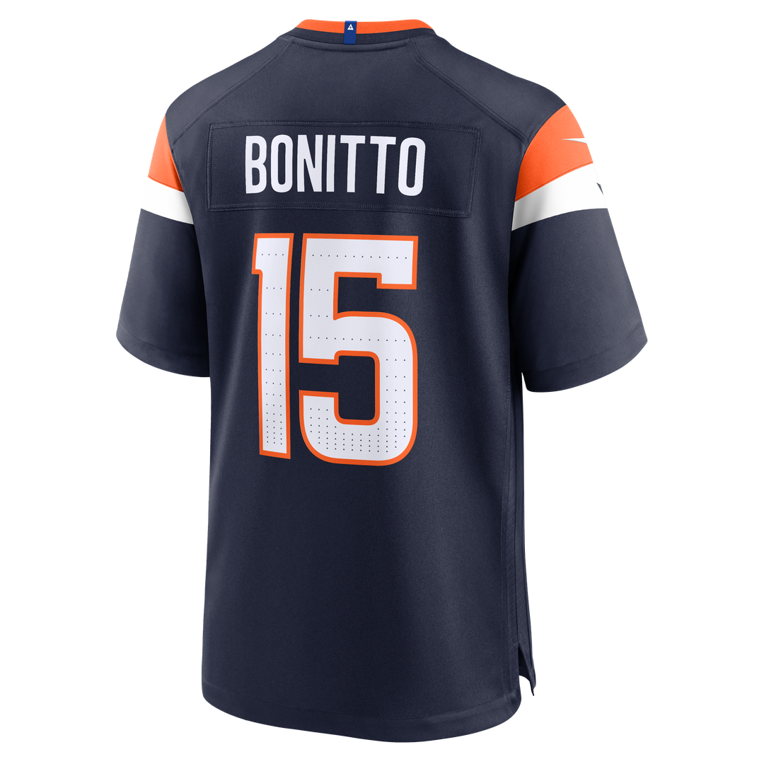 Denver Broncos Nik Bonitto Orange Team Game Jersey product image 23, provided for visual reference and product detail review