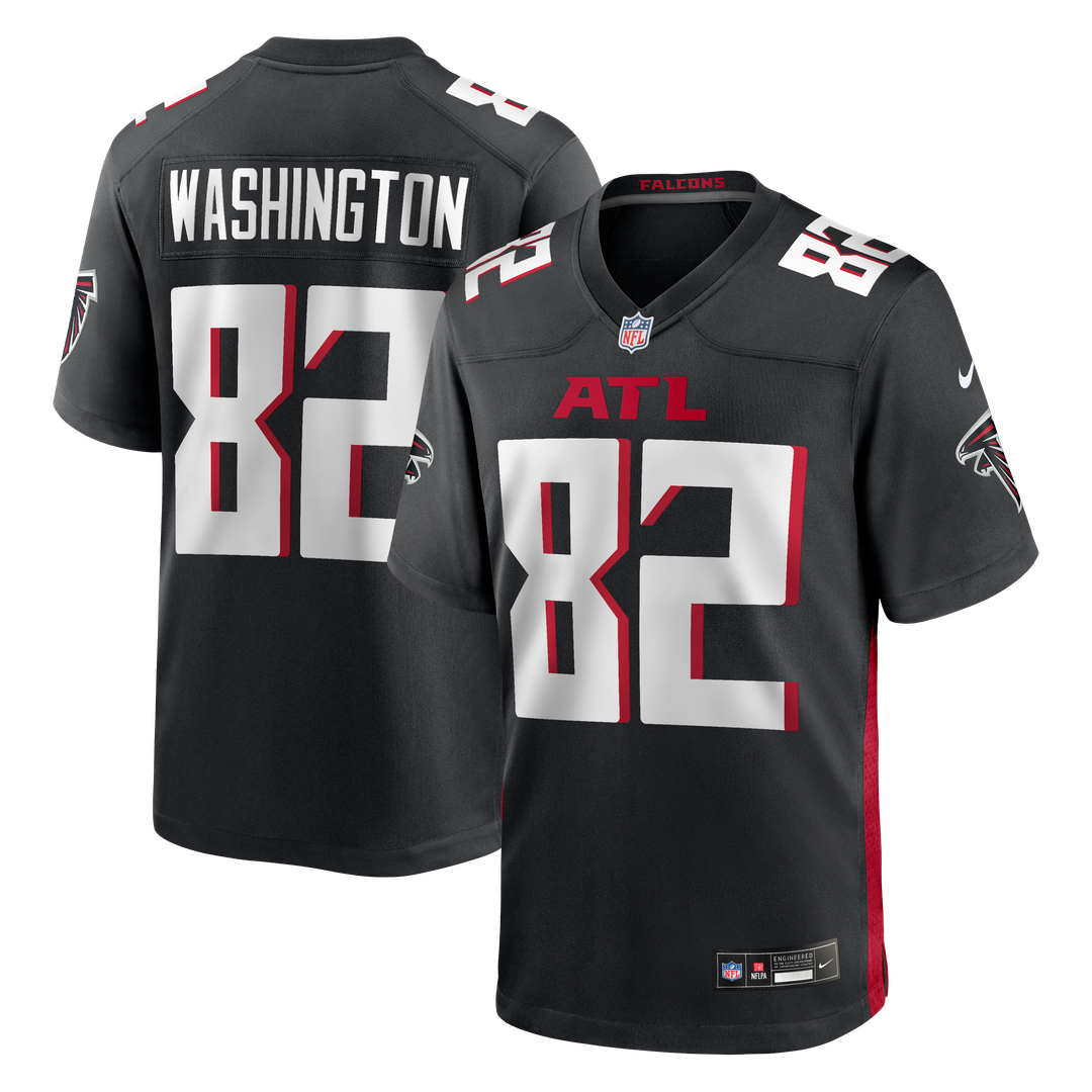 Atlanta Falcons Casey Washington Black Team Game Jersey product image 1, provided for visual reference and product detail