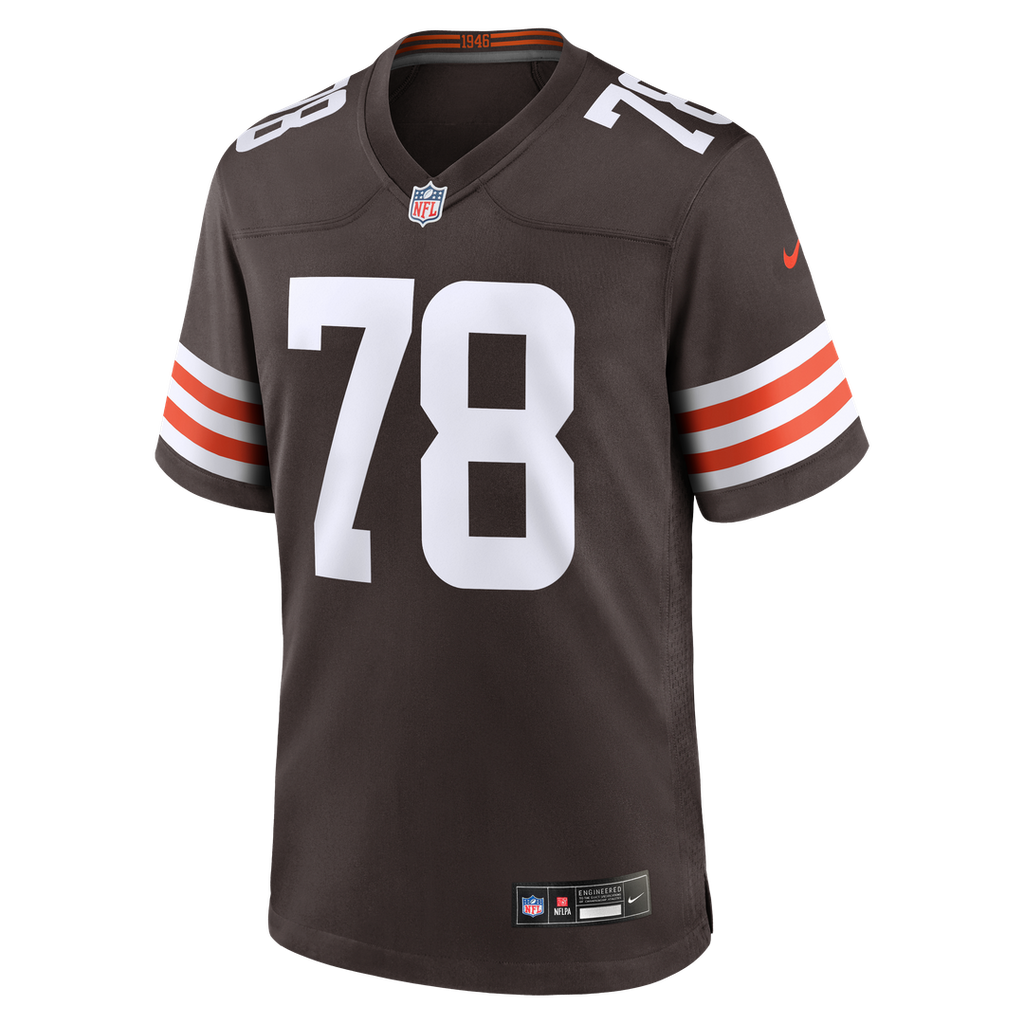 Cleveland Browns Jack Conklin Brown Game Player Jersey product image 2, provided for visual reference and product detail