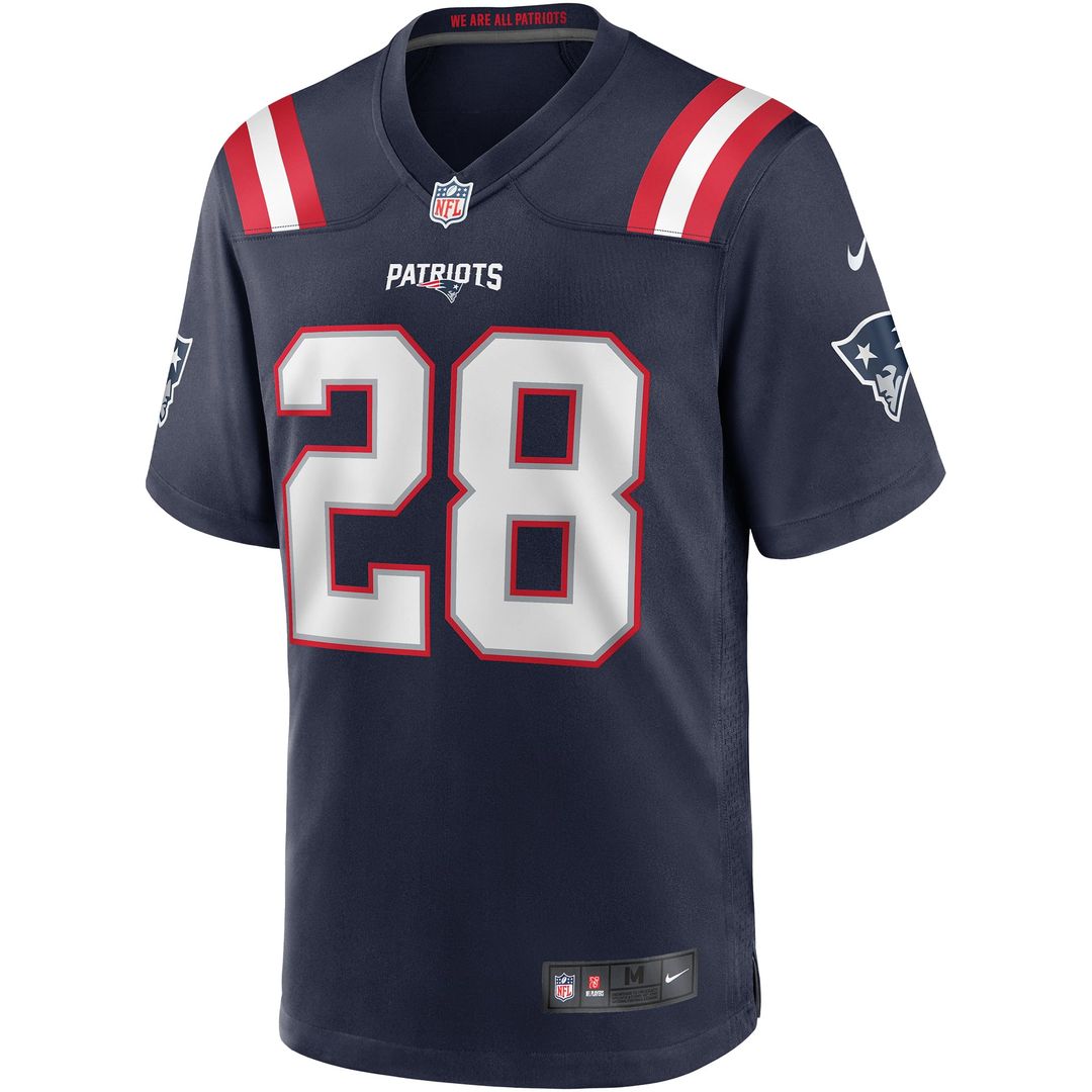 New England Patriots Curtis Martin Navy Game Retired Player Jersey product image 2, provided for visual reference and