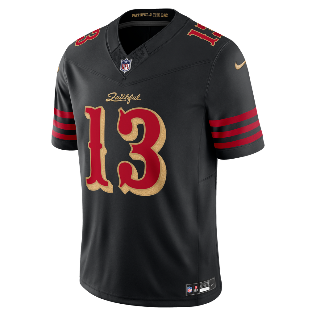 San Francisco 49ers Brock Purdy Black Rivalries Collection Stitched Limited Jersey product image 6, provided for visual