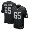 Las Vegas Raiders Tyler Linderbaum Black Team Game Jersey product image 1, provided for visual reference and product detail