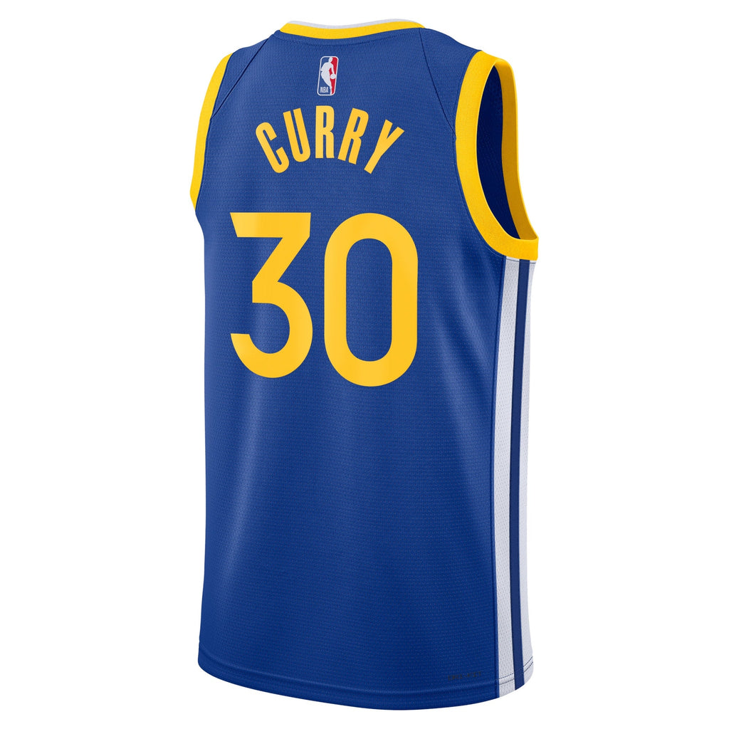 Golden State Warriors Icon Edition Swingman Jersey - Royal - Stephen Curry - Unisex product image 3, provided for visual