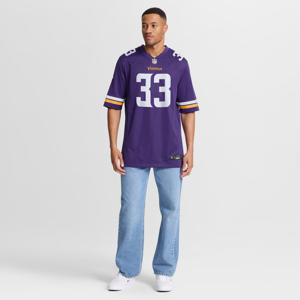 Minnesota Vikings Aaron Jones Purple Game Player Jersey product image 7, provided for visual reference and product detail
